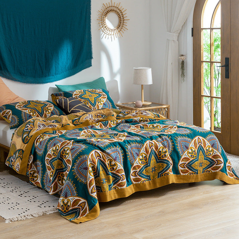 New Five-layer Summer Nap Cotton Soft Blanket