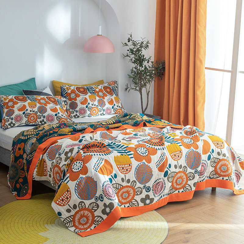 New Five-layer Summer Nap Cotton Soft Blanket