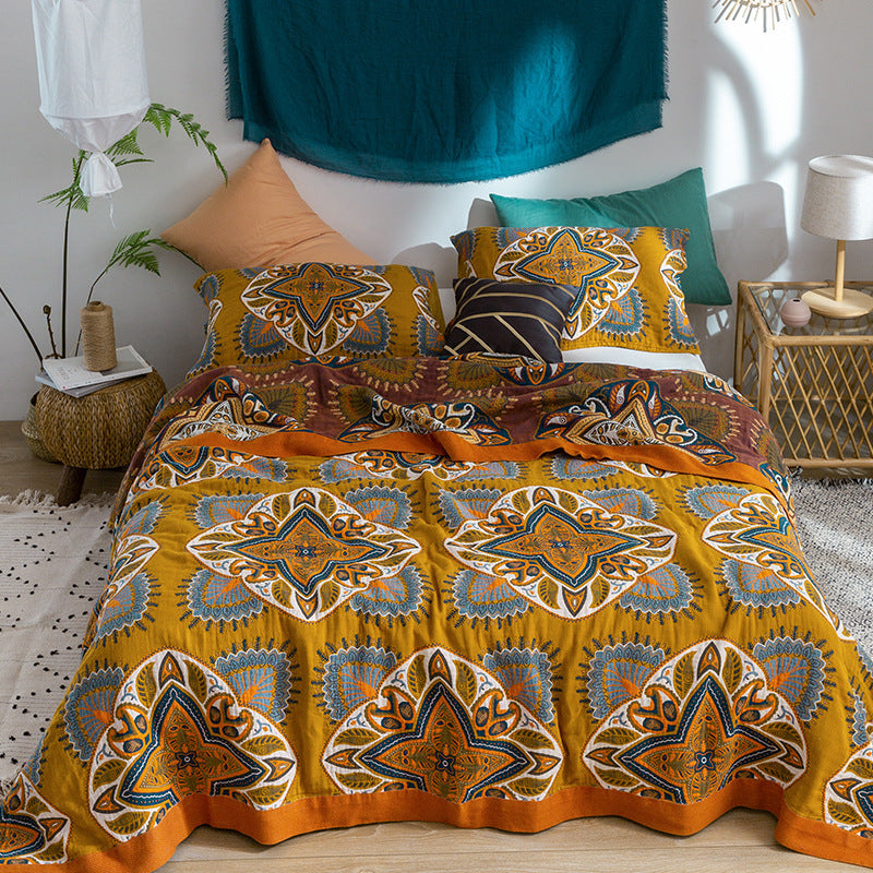 New Five-layer Summer Nap Cotton Soft Blanket