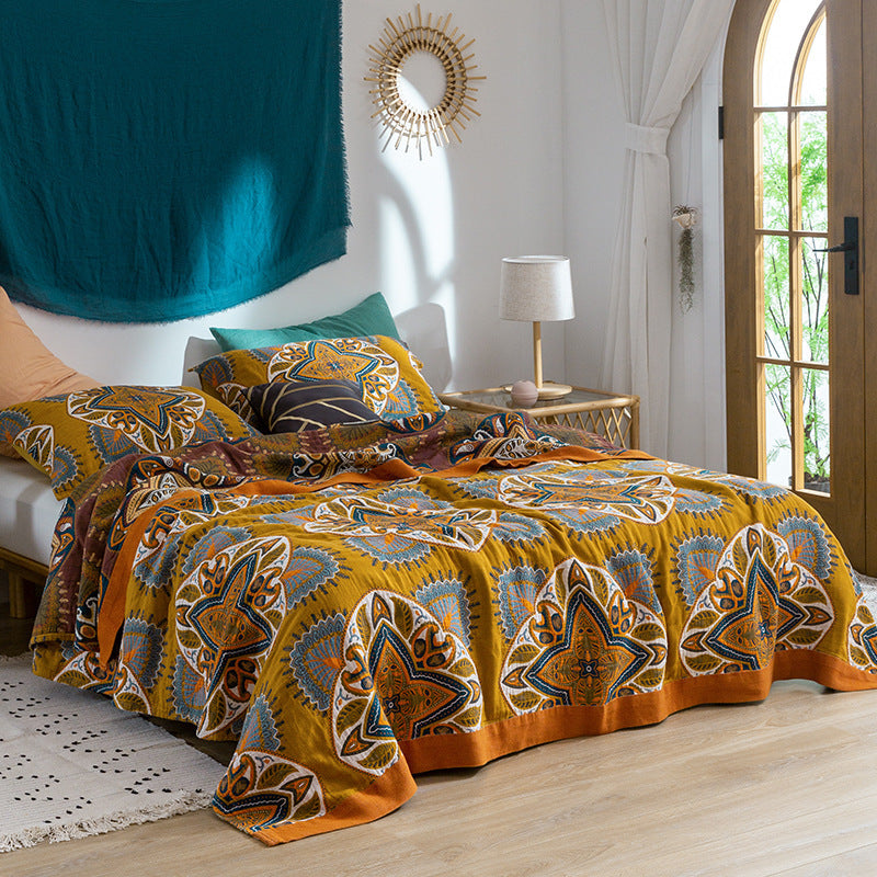 New Five-layer Summer Nap Cotton Soft Blanket