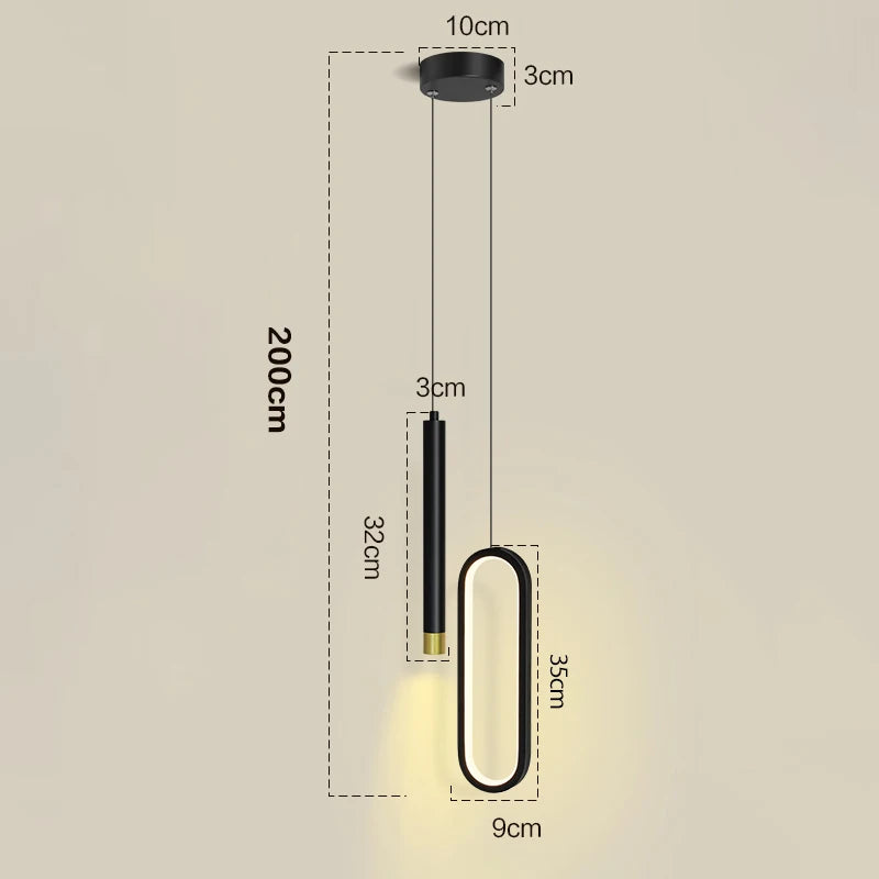 Nordic LED Pendant Light Hanging Lamps Interior Lighting Home Bedside Living Room Dining Tables Kitchen Decoration Pendant Lamp