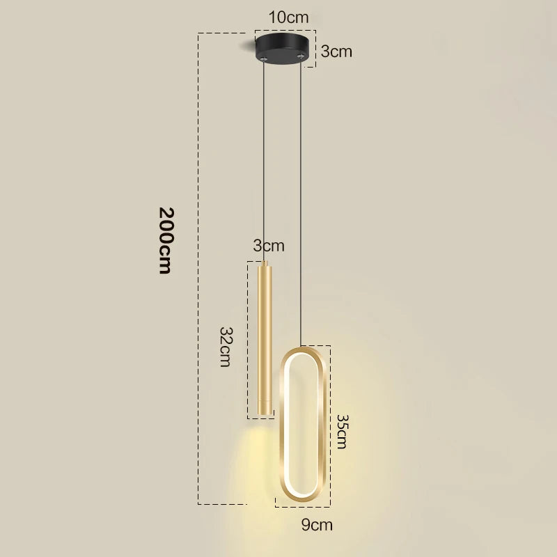 Nordic LED Pendant Light Hanging Lamps Interior Lighting Home Bedside Living Room Dining Tables Kitchen Decoration Pendant Lamp
