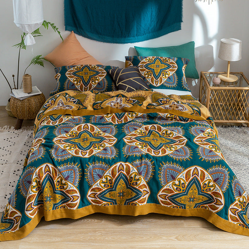 New Five-layer Summer Nap Cotton Soft Blanket