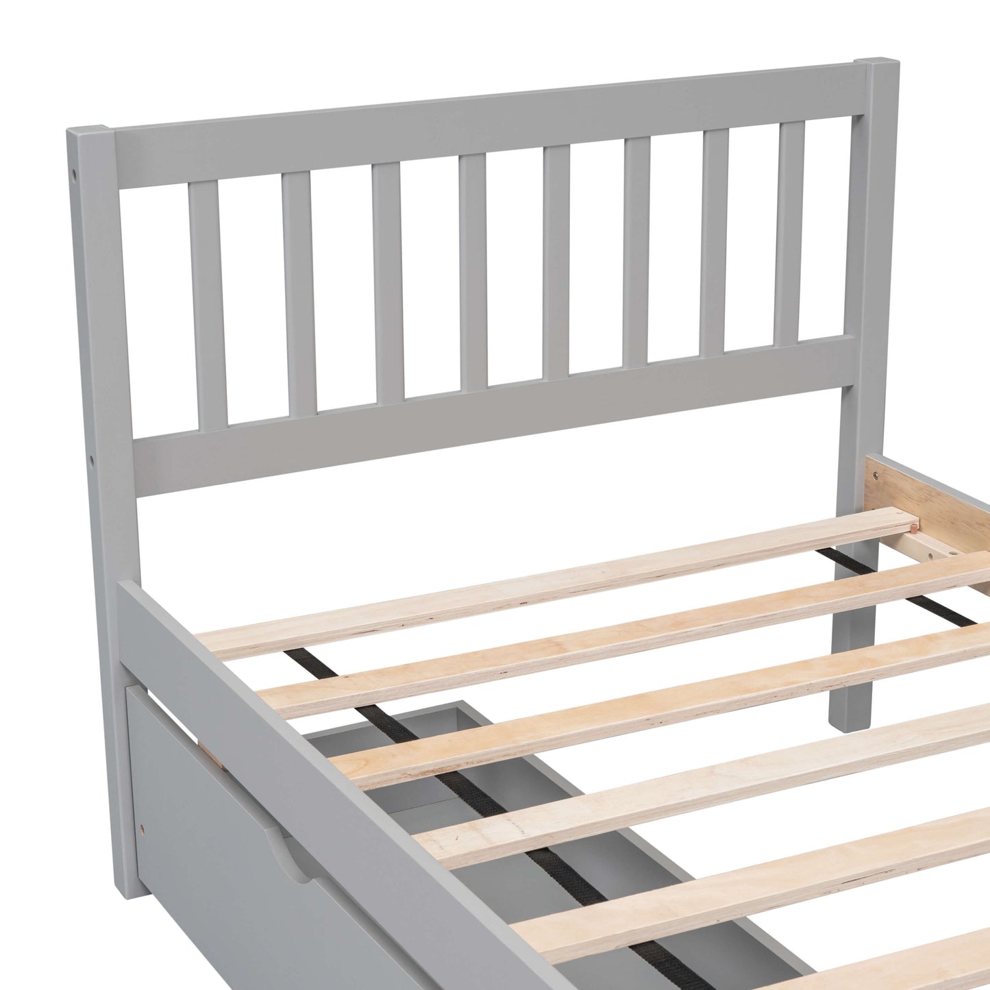 Modern Design Wooden Twin Size Platform Bed With 2 Drawers