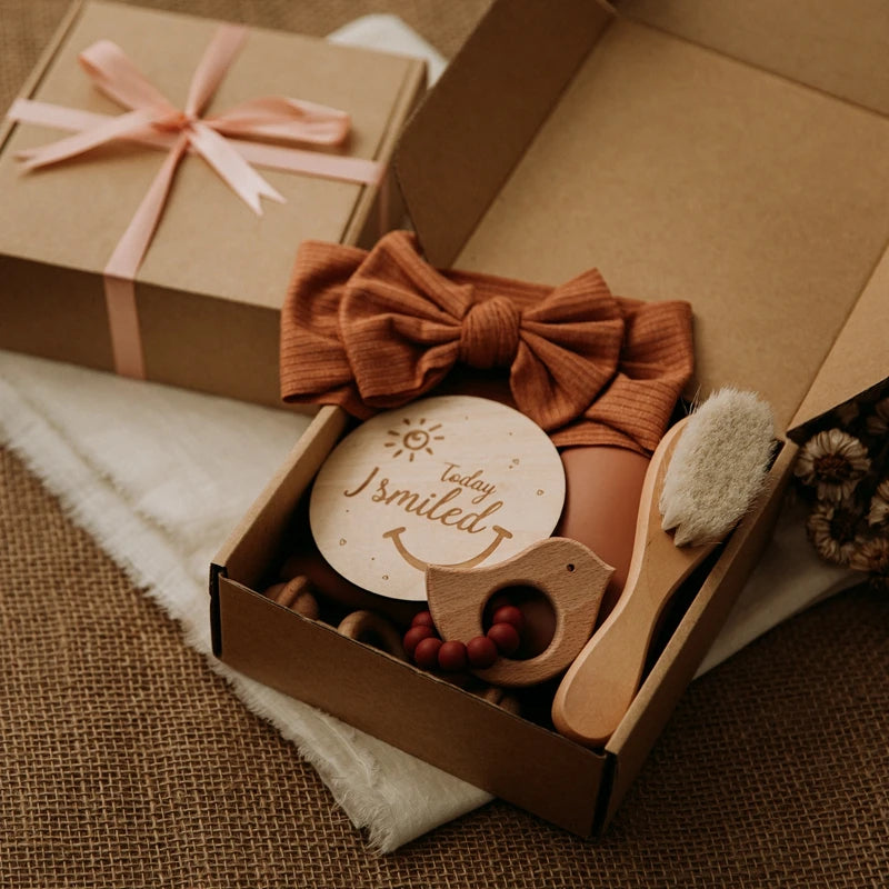 Newborn Baby Shower Toy Set Accessories Gift