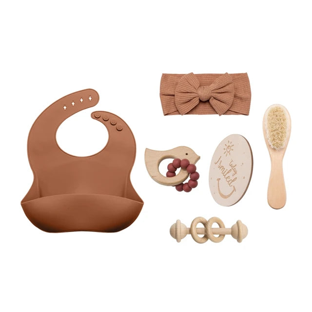 Newborn Baby Shower Toy Set Accessories Gift