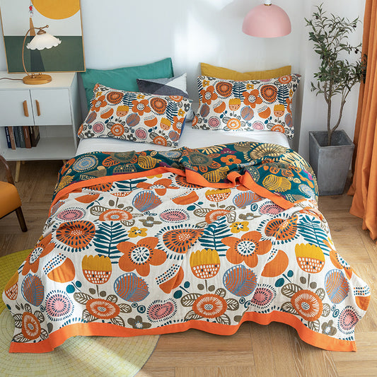 New Five-layer Summer Nap Cotton Soft Blanket