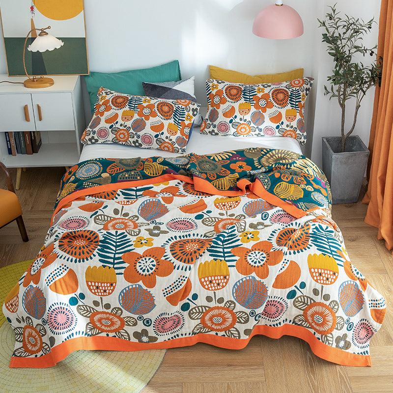 New Five-layer Summer Nap Cotton Soft Blanket