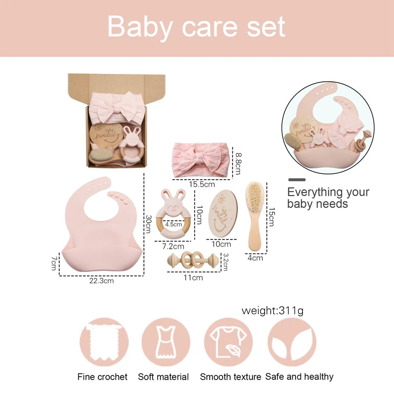 Newborn Baby Shower Toy Set Accessories Gift